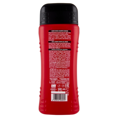 Intesa Pour Homme Bagno Doccia Shampoo Rivitalizzante Ginseng 500 mL